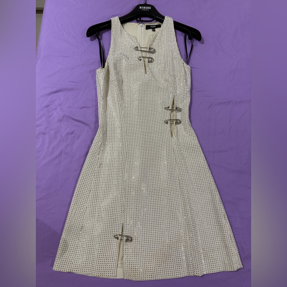 White Versus Versace Studded Dress
